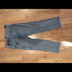 ANTHROPOLOGIE hei hei embroidered cargo pants